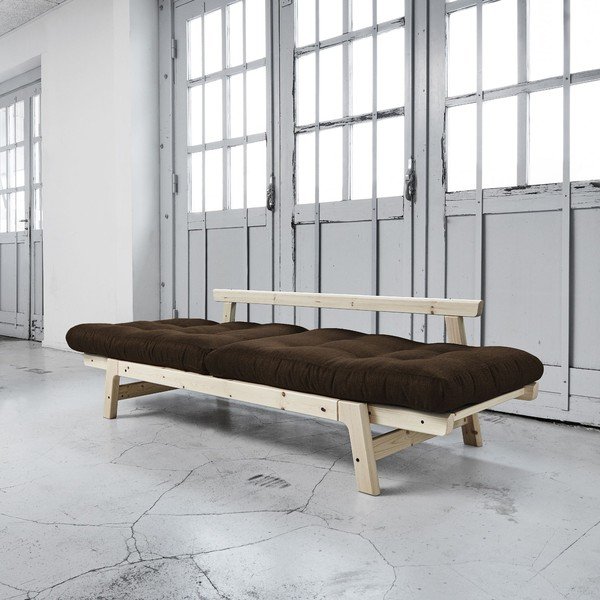 Sofa na razvlačenje Karup Step Natural / Choco Brown-image-3