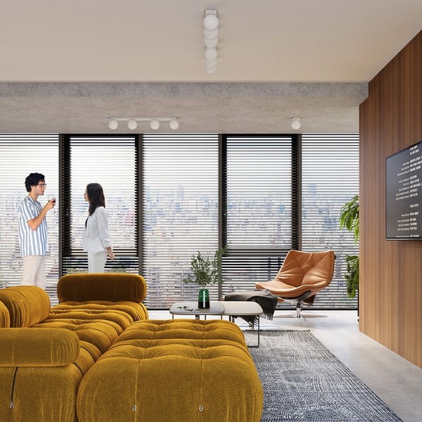 Bijela stropna svjetiljka sa staklenim sjenilom ø 12 cm Umerta – Sollux-image-4