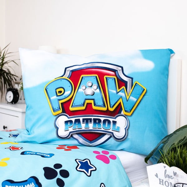 Pamučna dječja posteljina sa svjetlećim efektom za krevet za jednu osobu 140x200 cm Paw Patrol – Jerry Fabrics-image-1