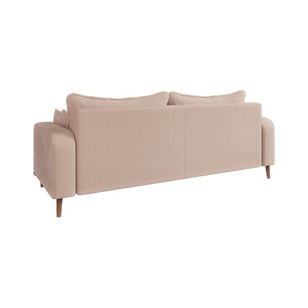 Bež sofa od samta 220 cm Beata – Ropez-image-3