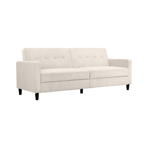 Bijela sklopiva sofa od samta 82 cm Hartford – Støraa