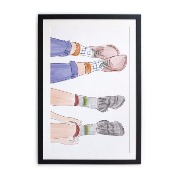 Uokviren poster Really Nice Things Feet 40 x 60 cm