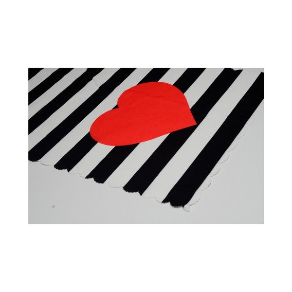 Nadstolnjak 45x140 cm Black Stripes – Minimalist Cushion Covers-image-1