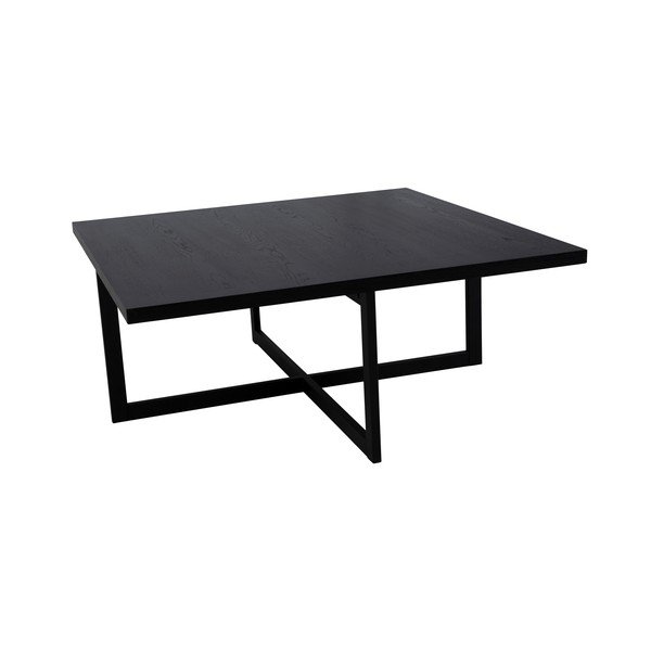 Stolić za kavu od crnog hrasta Canett Elliot, 100 x 100 cm-image-2