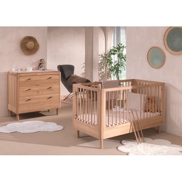 Set dječjeg namještaja 2 kom od punog hrasta Forrest – Vipack-image-1