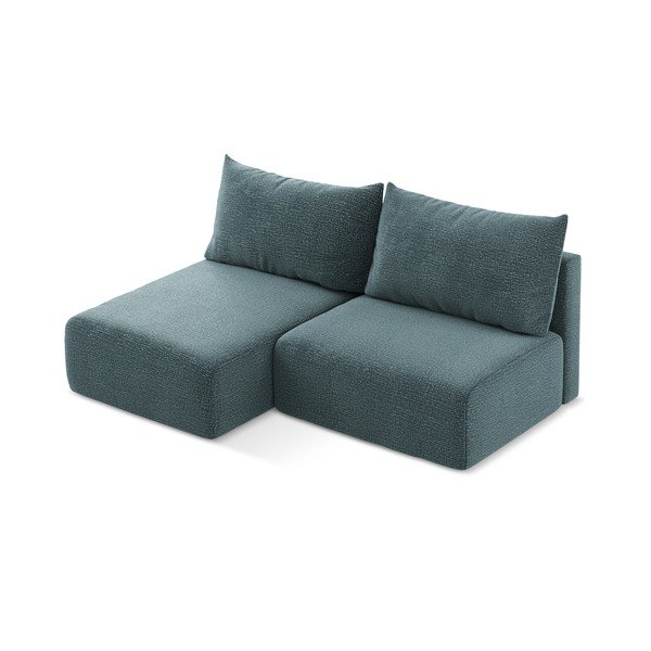 Tirkizna sklopiva/s prostorom za odlaganje kutna garnitura (s lijevim kutom) Kalena – Makamii-image-2