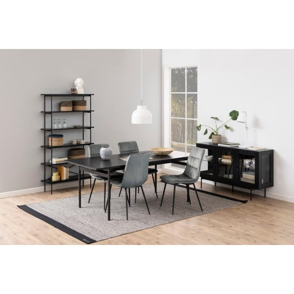 Crni regal u dekoru jasena 94x172 cm Angus – Actona-image-4