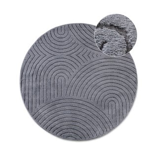 Antracitno sivi okrugao tepih ø 200 cm Panglao New York Anthracite – Elle Decoration