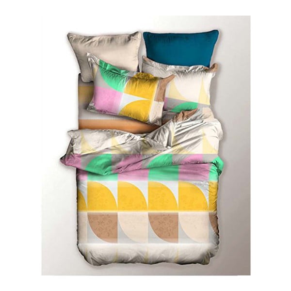 Posteljina za bračni krevet od mikrovlakana DecoKing Basic Honey, 200 x 220 cm