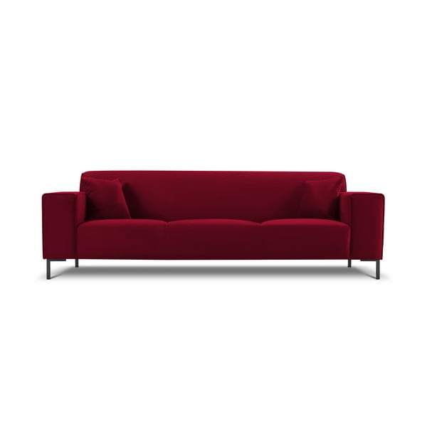 Crvena baršunasta sofa Cosmopolitan Design Siena
