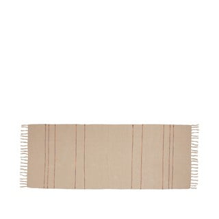 Bež pamučna staza 80x200 cm Alba – Hübsch