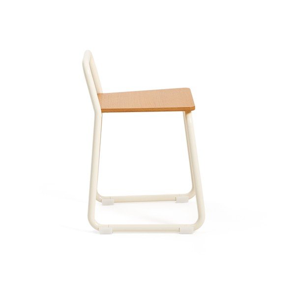 Bež metalna dječja stolica Tinn – Kave Home-image-3