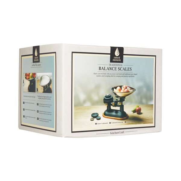Vaga od lijevanog željeza s detaljima od bagremovog drveta Kitchen Craft Natural Elements-image-3