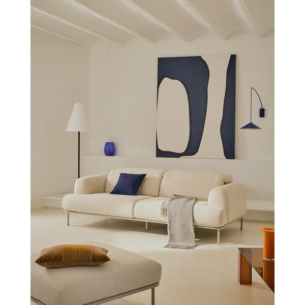 Bež sofa od šenila 234 cm Aurum – Kave Home-image-1