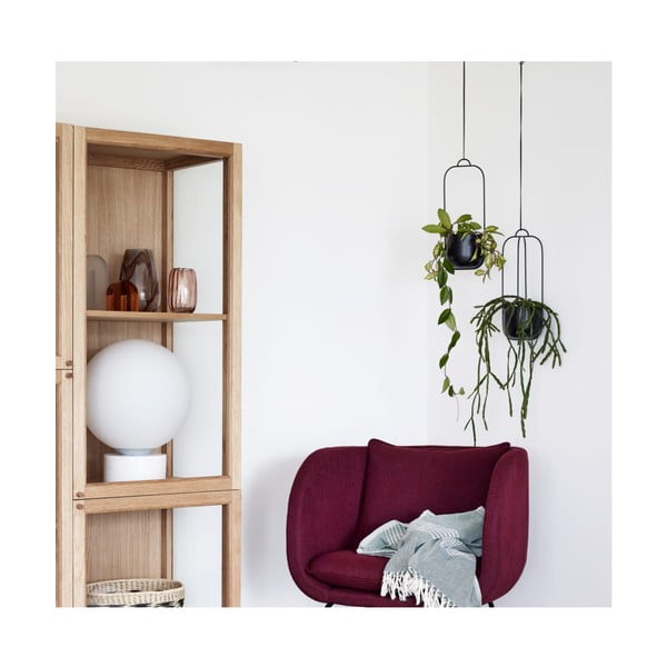 Set od 2 crne viseće željezne tegle Hübsch Juro-image-2