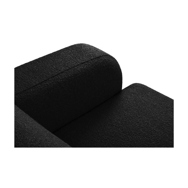 Crna kutna garnitura od bouclé tkanine (promjenjiva) Molino – Micadoni Home-image-4