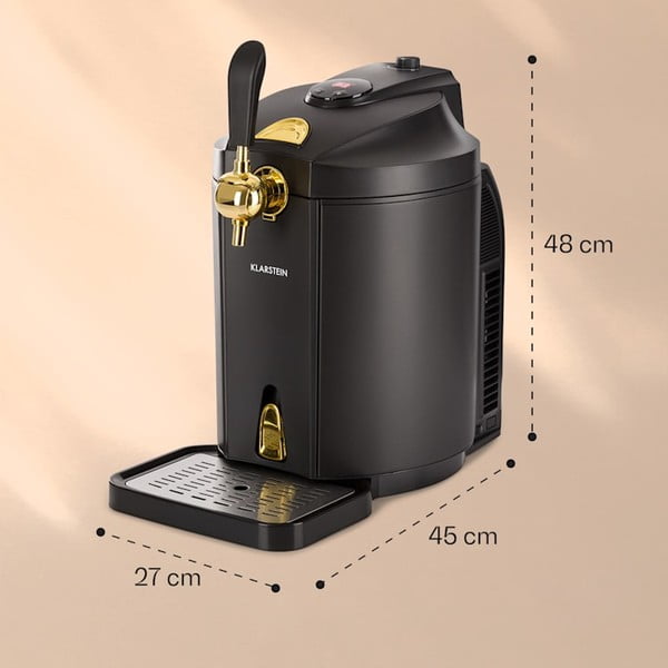 Crna uređaj za točenje piva Klarstein Skal-image-1