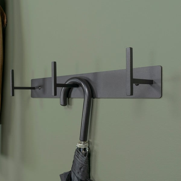 Crna metalna zidna vješalica 44 cm Chapman – Spinder Design-image-4