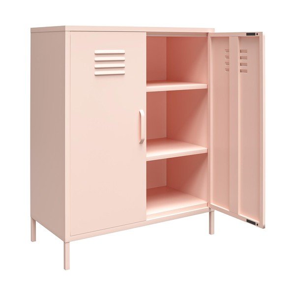 Ružičasti metalni ormarić 40x102x80 cm Mission District – Støraa-image-4