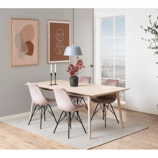 Crna/ružičasta blagovaonska stolica Eris – Actona-image-1