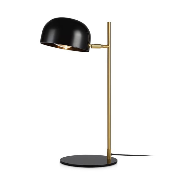 Crna stolna svjetiljka s postoljem u bakrenoj boji Markslöjd Pose