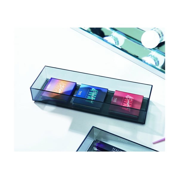 Mat crni kupaonski kozmetički organizator od reciklirane plastike - iDesign-image-1