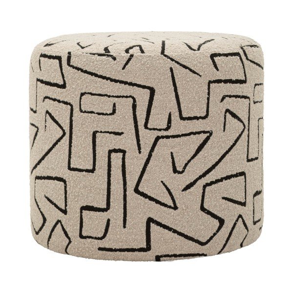 Bež tabure od bouclé tkanine Nairobi – Mauro Ferretti