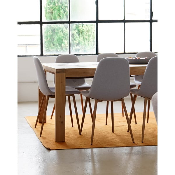 Blagovaonski stol od hrastovine na razvlačenje Kave Home Vivy, 180 x 90 cm-image-3