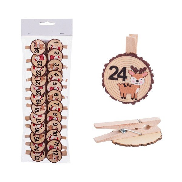 Pribadače za adventski kalendar – Casa Selección