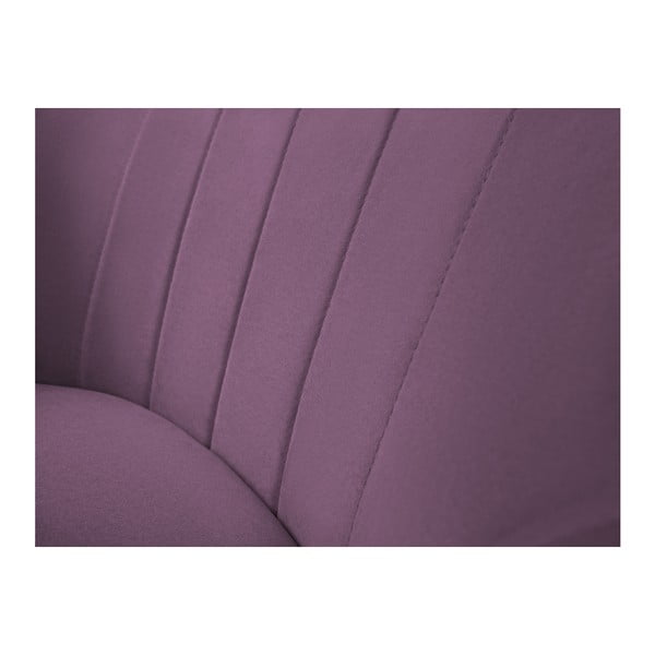 Ljubičasta Mazzini Sofas Toscane fotelja, crne noge-image-4