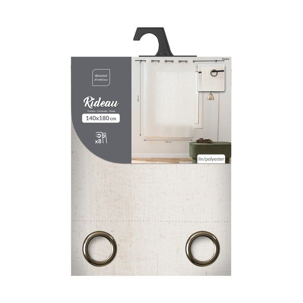 Krem zavjesa 140x240 cm Pauline – douceur d'intérieur-image-3