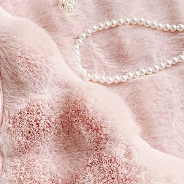 Ružičasti perivi okrugli tepih ø 150 cm Bubble Pink – Mila Home-image-3