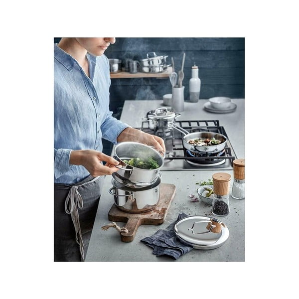 Lonac od nehrđajućeg čelika s poklopcem WMF Cromargan® Mini, ⌀ 16 cm-image-2