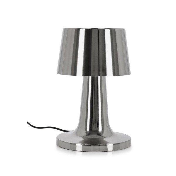Metalna LED stolna lampa u srebrnoj boji s metalnim sjenilom (visina 51 cm) Turner – Bizzotto