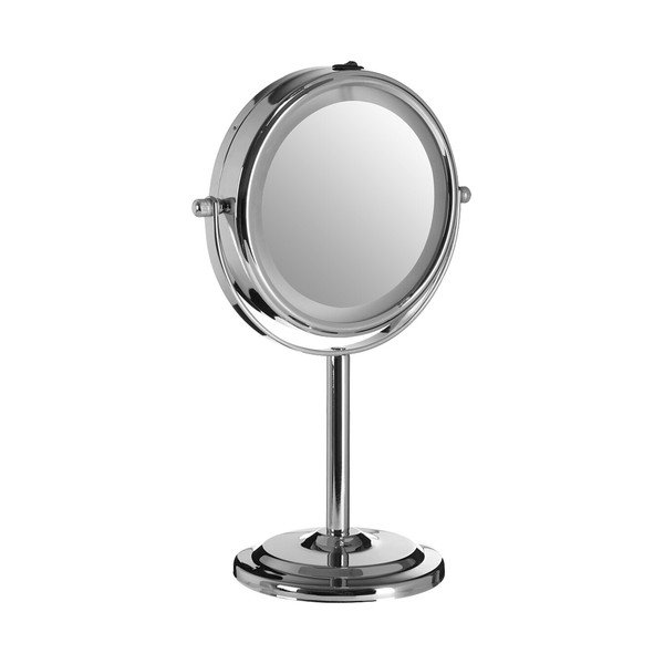 Kozmetičko ogledalo s osvjetljenjem/povećavajuće (s povećanjem 2x) ø 15 cm Cassini – Premier Housewares-image-1