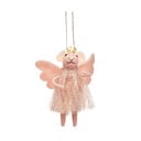 Tekstilni ukas za božićno drvce 13 cm Pink Princess Fairy Mouse – Sass & Belle