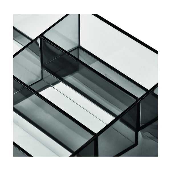 Mat crni kupaonski kozmetički organizator od reciklirane plastike Nail Station - iDesign-image-4