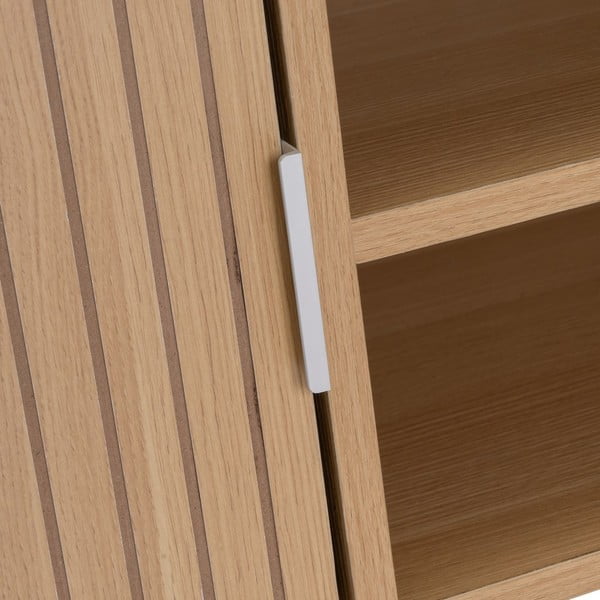 TV komoda u dekoru hrasta u prirodnoj boji 120x45x40 cm Mid-Lines – Casa Selección-image-4