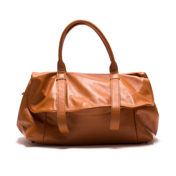Kožna torbica Anna Luchini 2043 Cognac