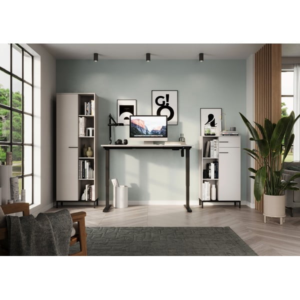 Krem biblioteka 64x120x34 cm Rovigo – Germania-image-1