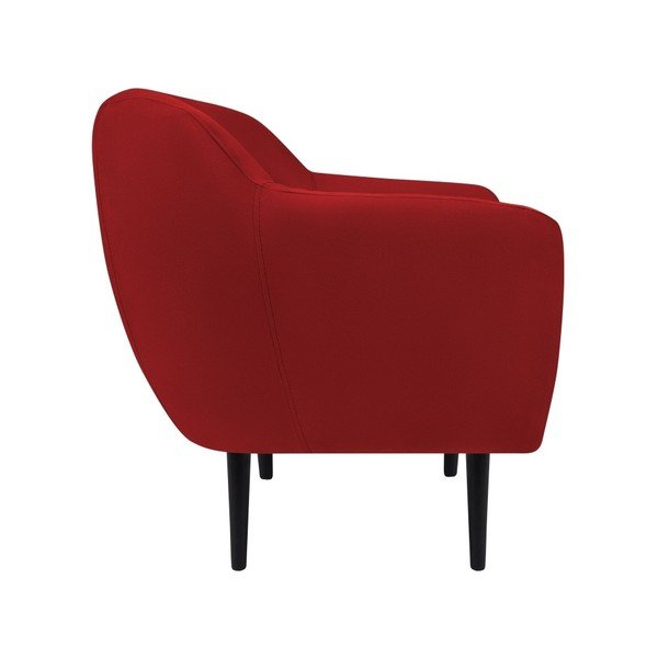 Crvena baršunasti fotelja Mazzini Sofas Toscane-image-3