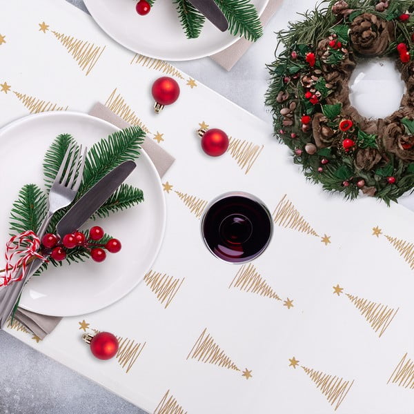 Pamučan nadstolnjak s božićnim motivom 32x130 cm – Orion-image-1