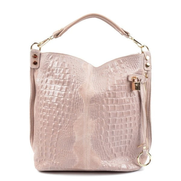 Puderasto ružičasta kožna torbica Robert M Russn
