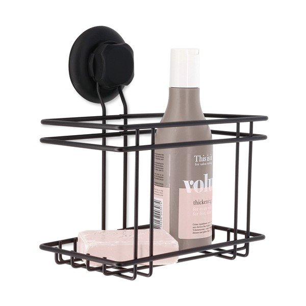 Crna samostojeća zidna kupaonska polica Compactor Bestlock Black Utensils Holder-image-1