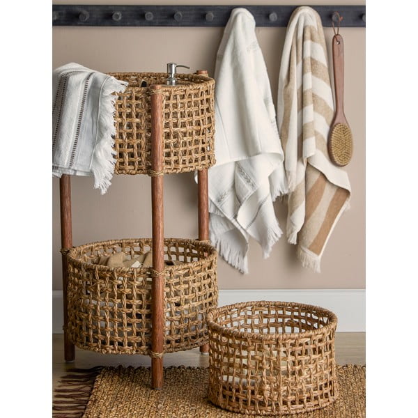 Smeđo-bež pamučni ručnik 70x140 cm Elaia – Bloomingville-image-3