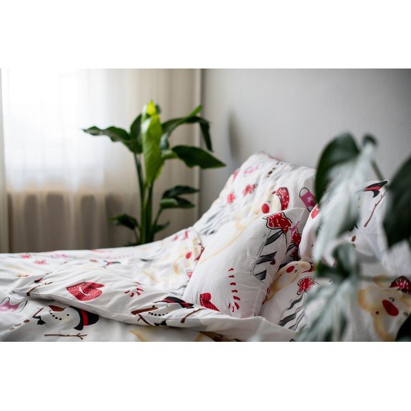 Pamučna posteljina Cotton House Snowman, 140 x 200 cm-image-2