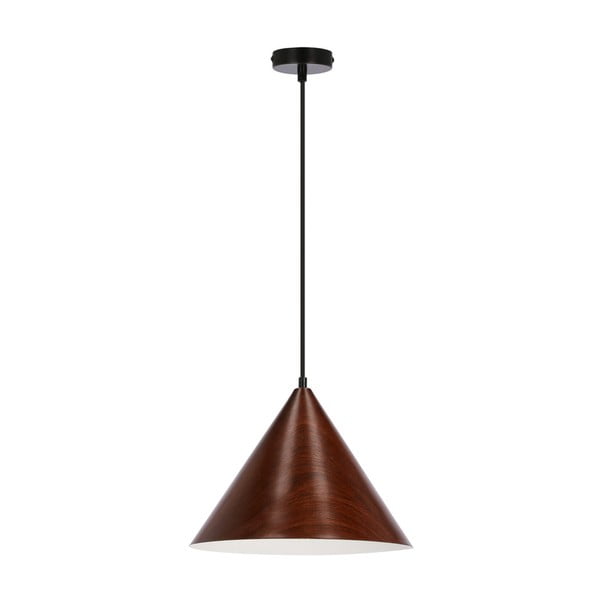 Tamno smeđa viseća svjetiljka s metalnim sjenilom ø 32 cm Dunca – Candellux Lighting