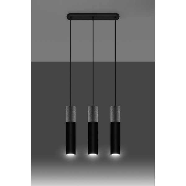 Crno-siva visilica Sollux Edo, dužine 40 cm-image-1