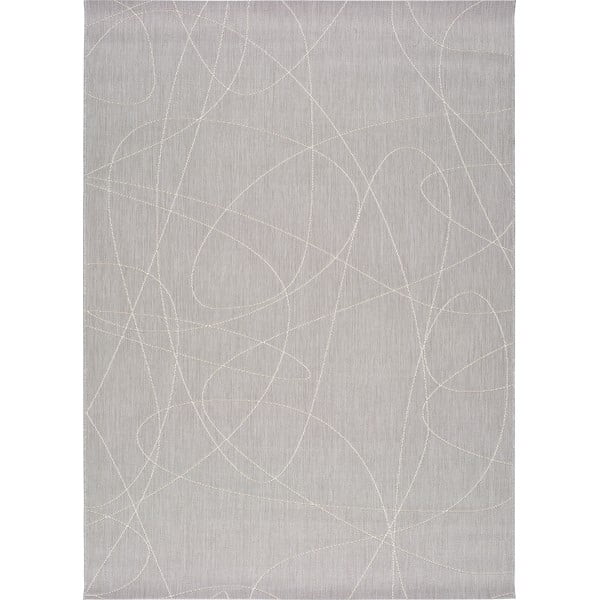 Sivi vanjski tepih Universal Hibis Line, 160 x 230 cm