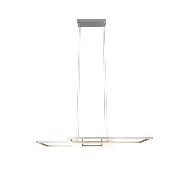 LED viseća svjetiljka s daljinskim upravljačem/s mogućnosti zatamnjivanja u srebrnoj boji Albany – Trio-image-1